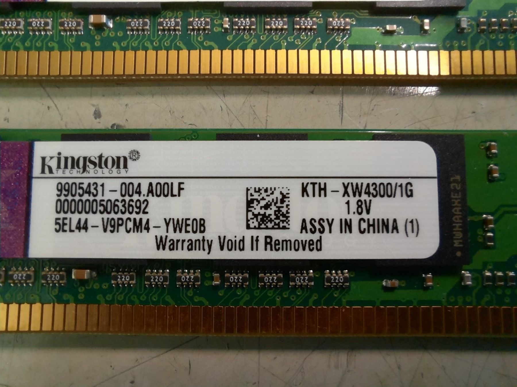 PCs: RAM DDR2 - Kingston KTH-XW4300/1GB – Gebraucht aus St. Antoni von Andy85 1