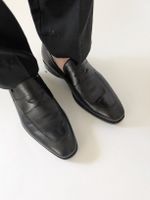 Herren Loafer HUGO BOSS Leder Schwarz Grösse 7/42
