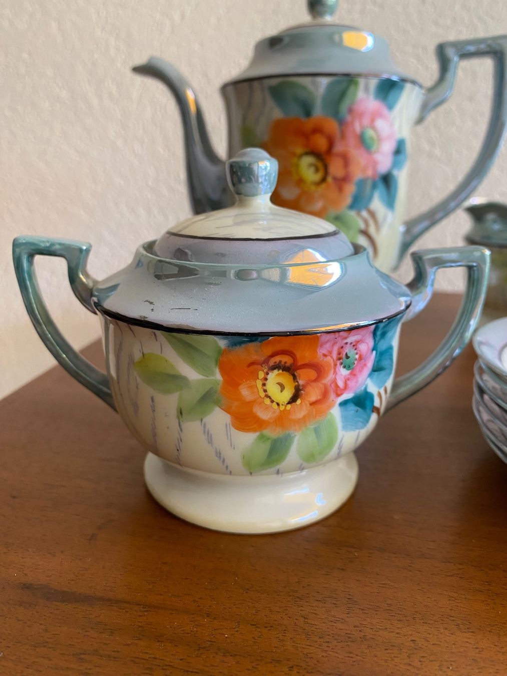 Set di piatti: Chikaramachi Tee- oder Kaffeeservice mit  floralem Muster – Usato da Burgdorf venduto da gre_2ftz 1