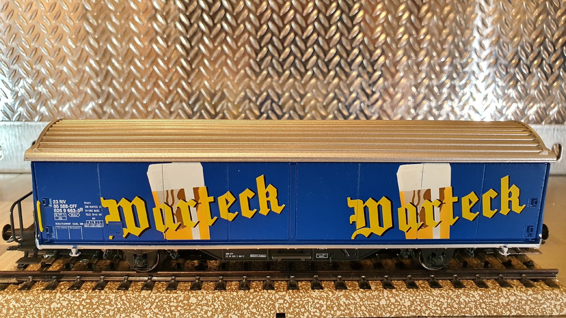 Märklin Modellini di ferrovie: MÄRKLIN 4836 H0 GÜTERWAGEN  – Usato da Männedorf venduto da Modellbau-wyss 2