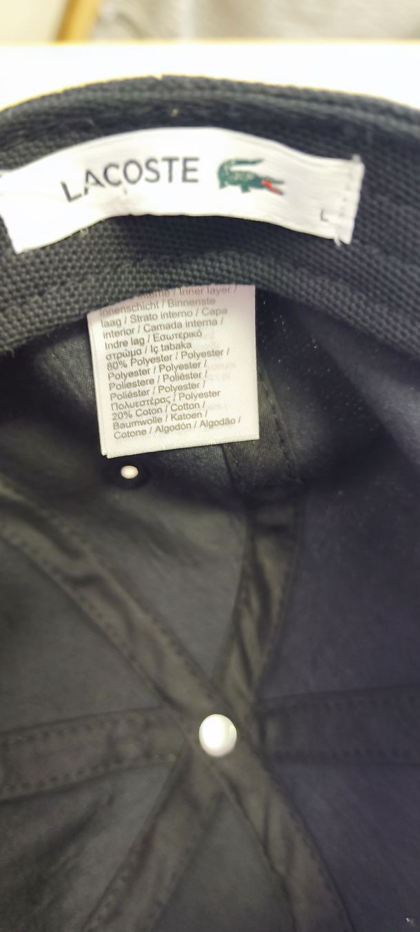 Lacoste Chapeaux, bonnets & casquettes: Lacoste Cap, Schwarz, Grösse L (A2) – Neuf (Voir description) à Künten par Schnaepplihuus 1