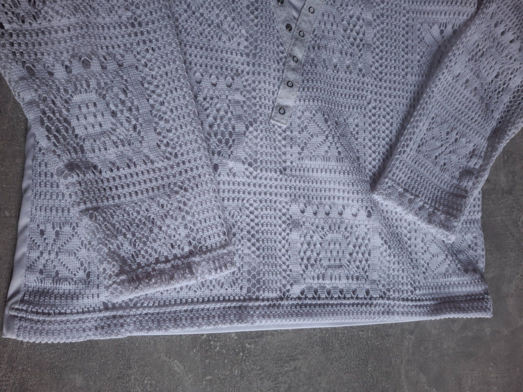 Maglioni & Felpe: Pull blanc manches ajourées taille 40/42 – Usato da Villiers venduto da san_jn5w 2