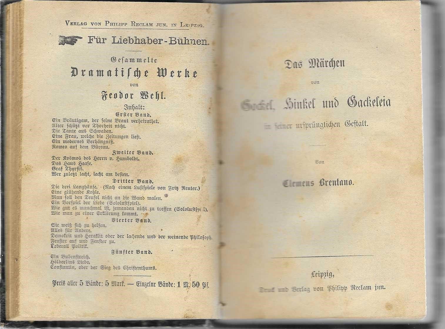 Livres: Reclam Sammelbändchen – D'occasion à Flims - Dorf par Stagediver 1