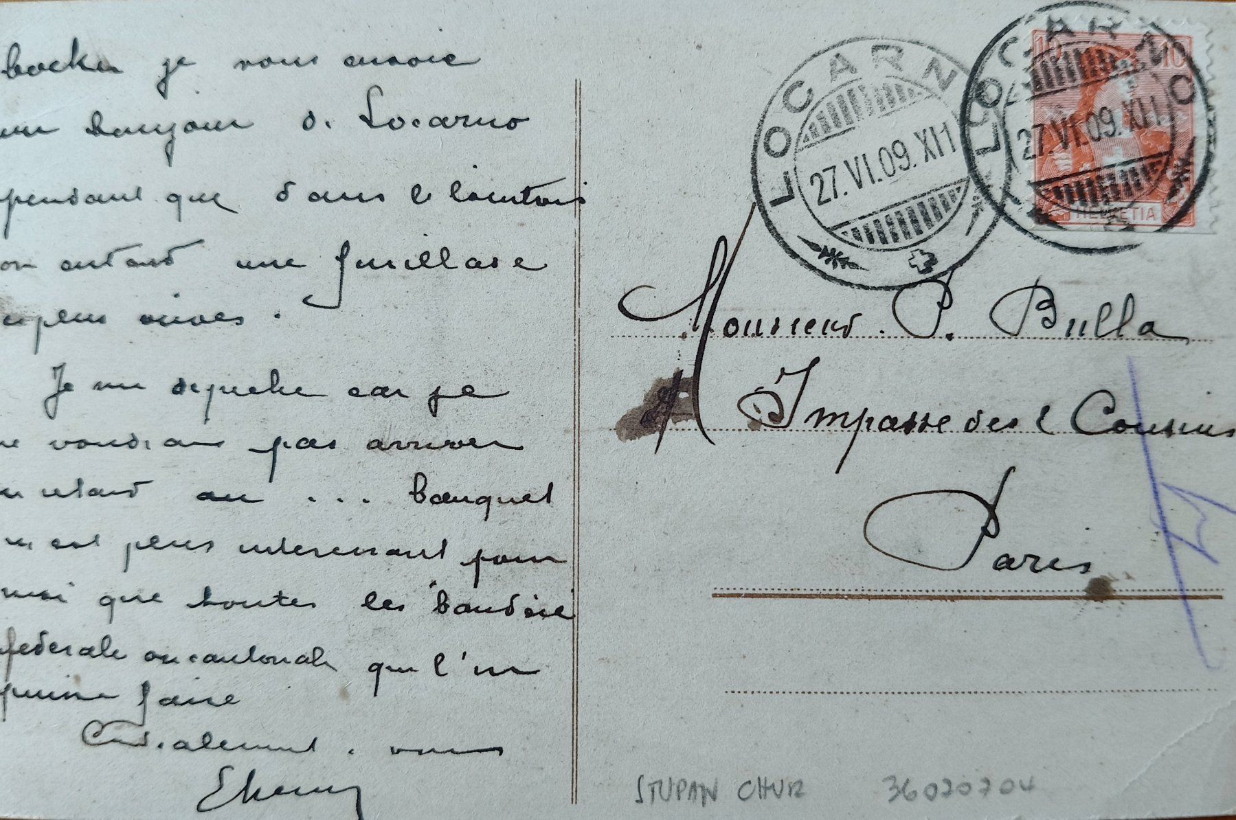Cartoline postali: Tiro Cantonale Locarno 1909 – Usato da Biasca venduto da Elia2002 1
