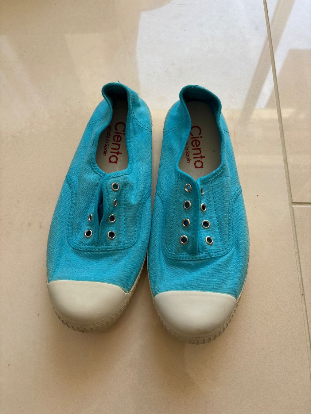 Scarpe da donna: Cienta Baskets été turquoise, 37/38 état neuf – Nuovo (secondo la descrizione) da Chêne-Bougeries venduto da Luke17