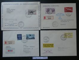 CH schönes Flugpost-Lot mit besseren Werten
