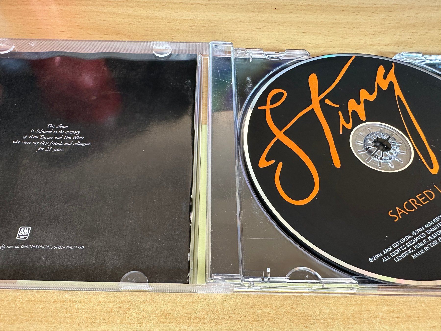 CDs: V1 Sting – Sacred Love – Gebraucht aus Rikon im Tösstal von Alpenmutz 2
