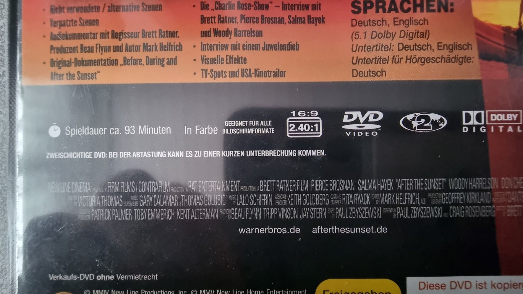 Tutti i DVDs: DVD After the sunset - Pierce Brosnan – Usato da Oetwil am See venduto da fineli2 1