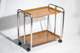 Servierwagen / Barwagen im Vintage-Design auf Rollen
