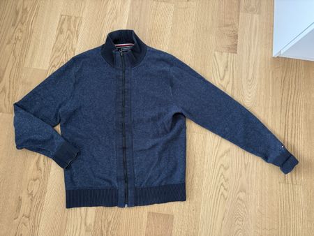 Tommy Hilfiger Strickjacke Herren L dunkelblau gebraucht