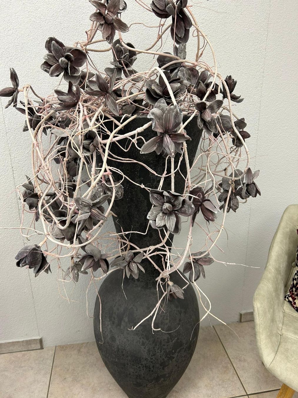 Tutte le decorazioni: Vase mit Trockenblumen – Usato da Aesch ZH venduto da inter07