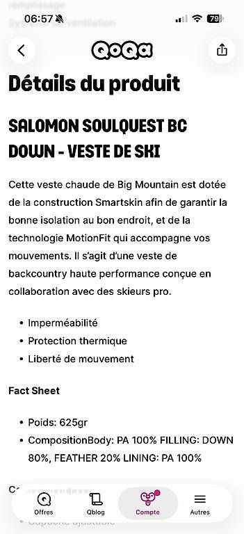 Jacken: Veste et pantalon de ski – Gebraucht aus Sion von kikhaus 1