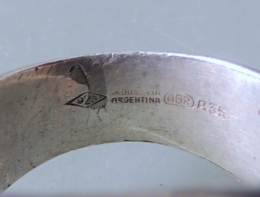 Anelli: Argentinien Silber 925 Fingerring Gr. 53 – Usato da Waldenburg venduto da schaller707 4