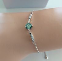 Funkelndes Armband mit Moissanite-Stein in Silber 💎 (NEU)