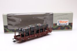 Roco 809 MiniTanks Güterwagen mit LKW, H0