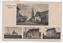 Ansichten v. HERDERN Strassenpartie Schloss Konsum Schulhaus