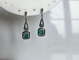 "Art Deco" Silber Ohrstecker