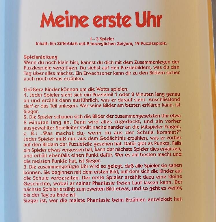 Giochi: Meine erste Uhr – Usato da Zürich venduto da Holzwurmk 1