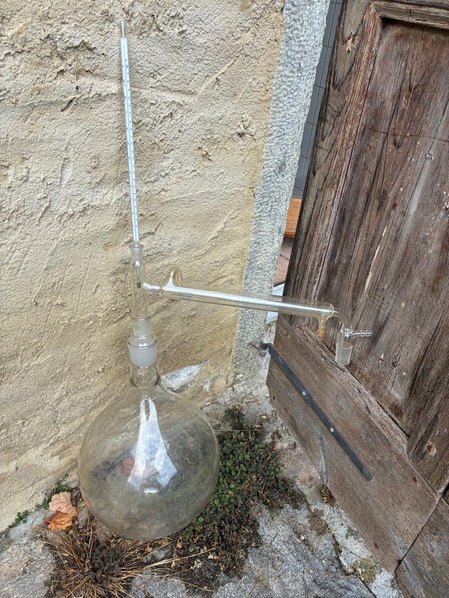 Elettrodomestici da cucina: Destillierkolben mit Kühler und Thermometer – Usato da Jona venduto da freia01