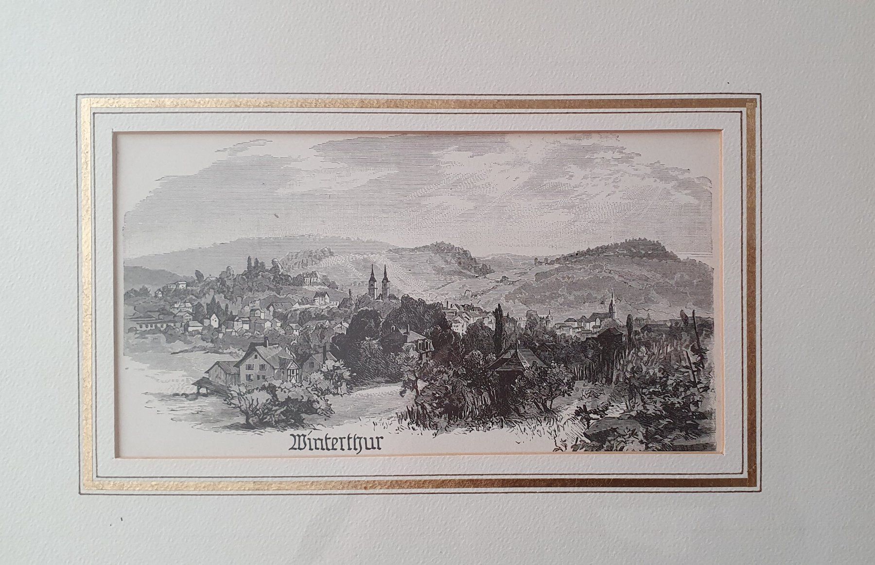 Incisioni: Bild - Winterthur,  Holzstich – Usato da Kreuzlingen venduto da Rschweiz1 1