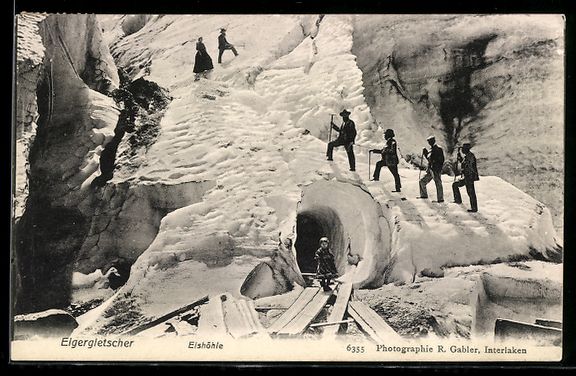 Cartoline postali: Grindelwald, Oberer Gletscher, Gletscher – Usato da Berlin venduto da bartko-reher