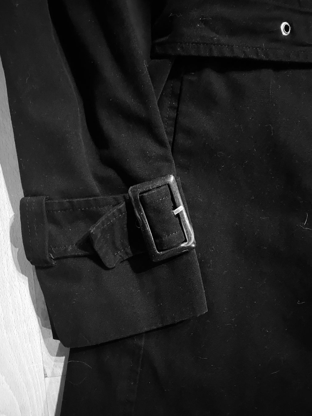 Giacche: Trench-coat noir taille 38 100% coton – Usato da Genève venduto da pilarina 3