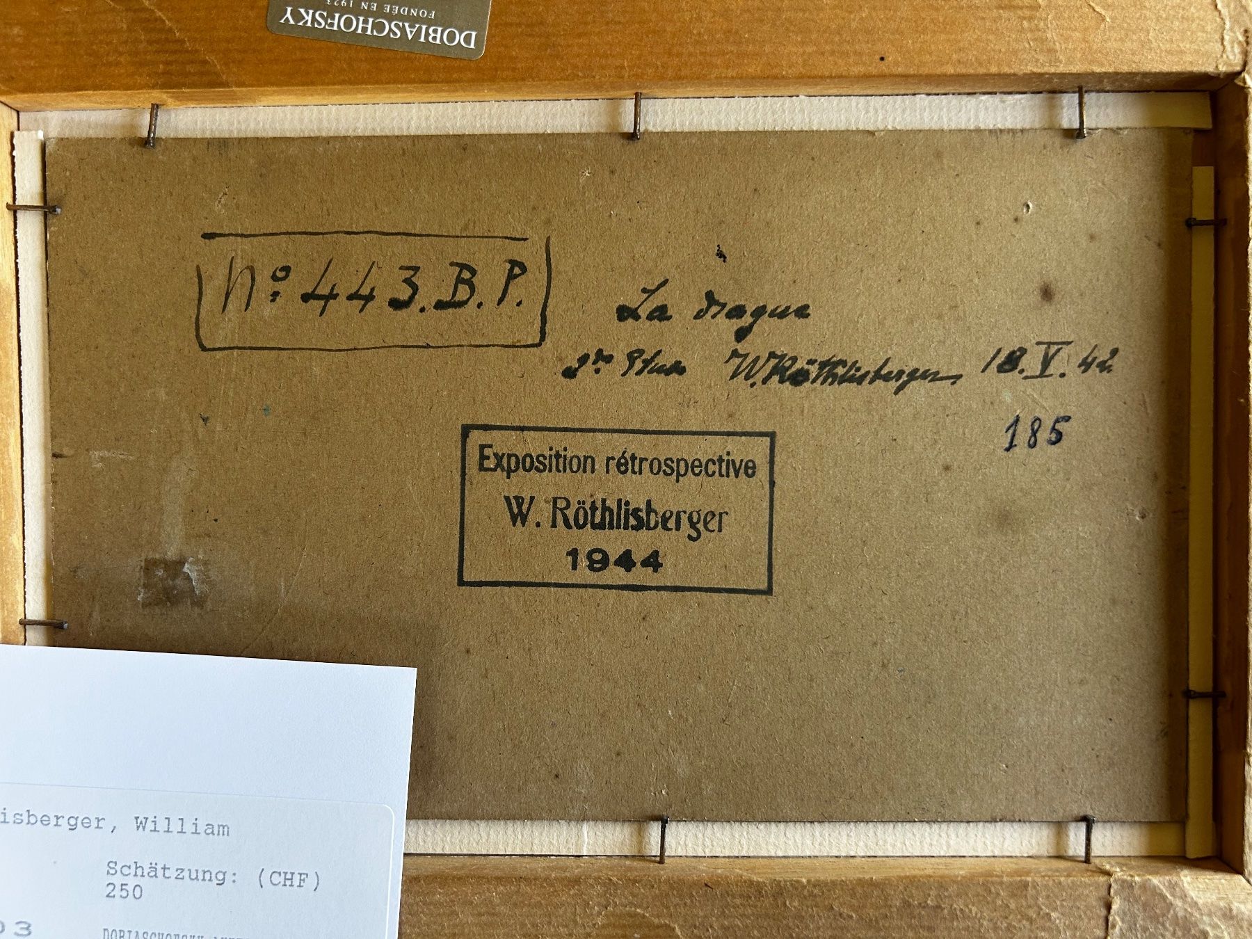 Dipinti: William Röthlisberger: «La Magne», 1942 – Usato da Lichtensteig venduto da VonSteinegg 4