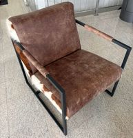 Sessel Stuhl Kuhfell neuwertig