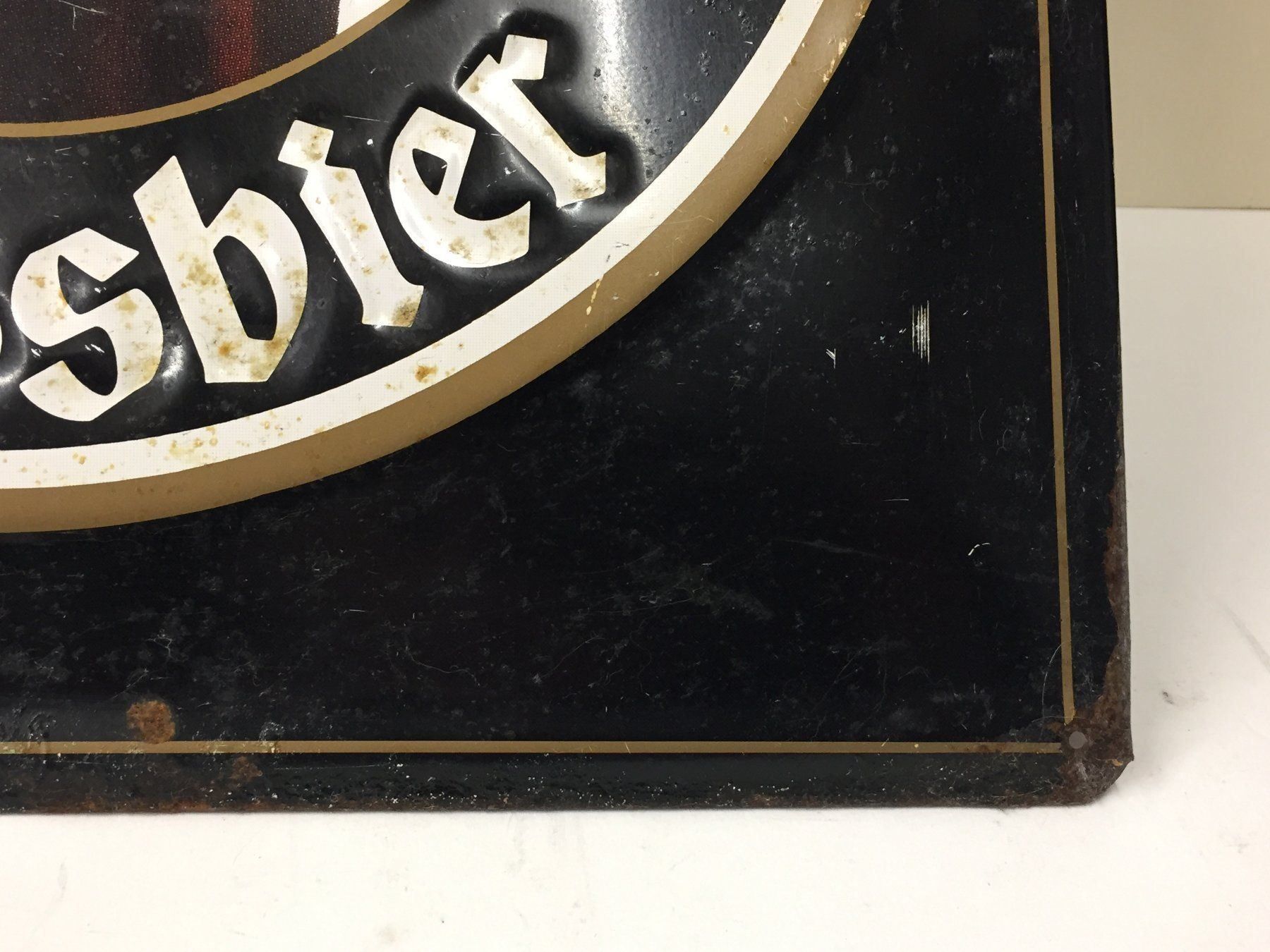 Schilder: Original VintageBlechschild Franziskaner – Gebraucht aus Schaffhausen von vintageville 6
