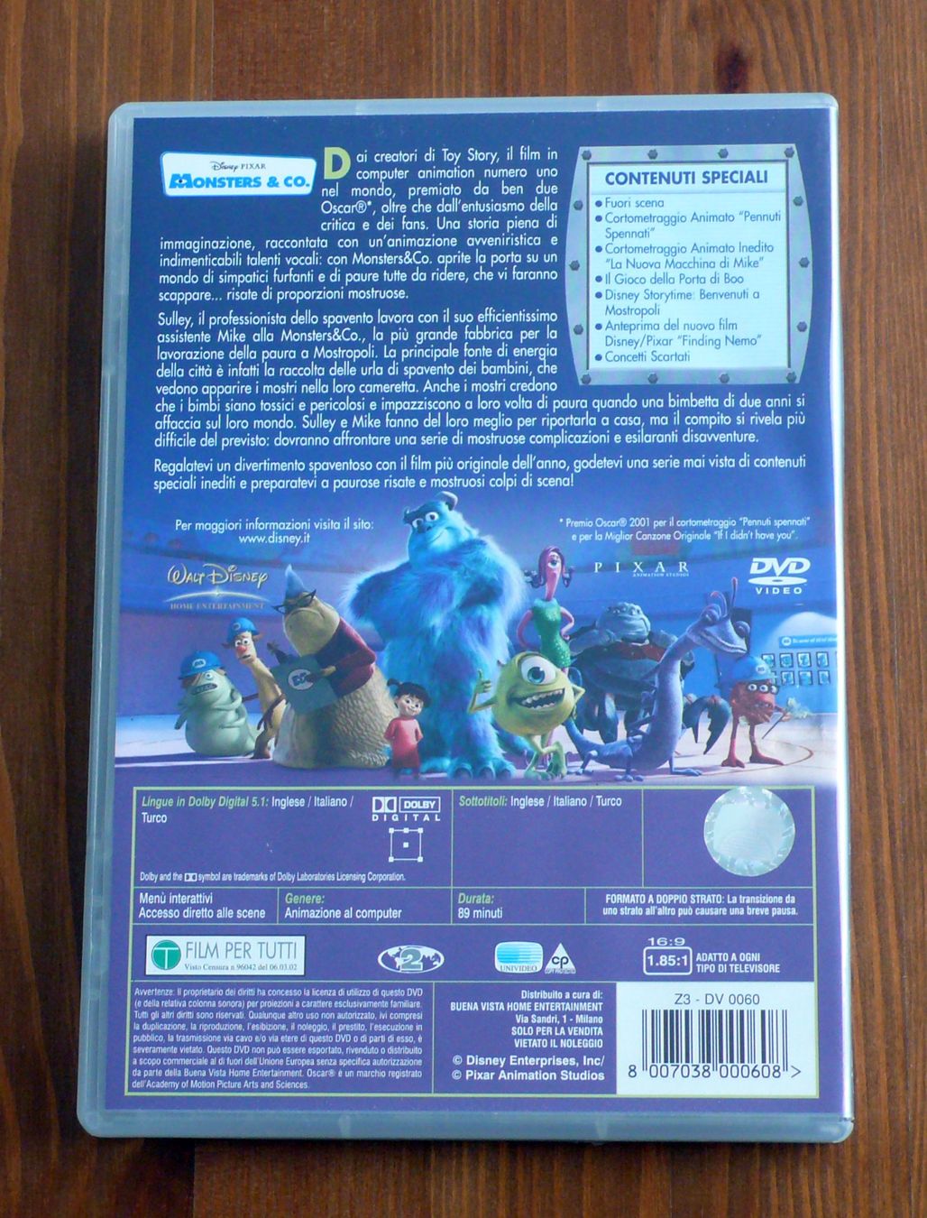 Tutti i DVDs: MONSTERS & CO. - DVD – Usato da Bülach venduto da Ckitzmueller 1