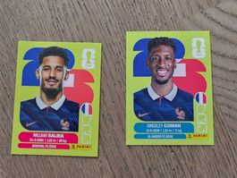 2 vignettes panini Coupe du Monde 2026 FRA