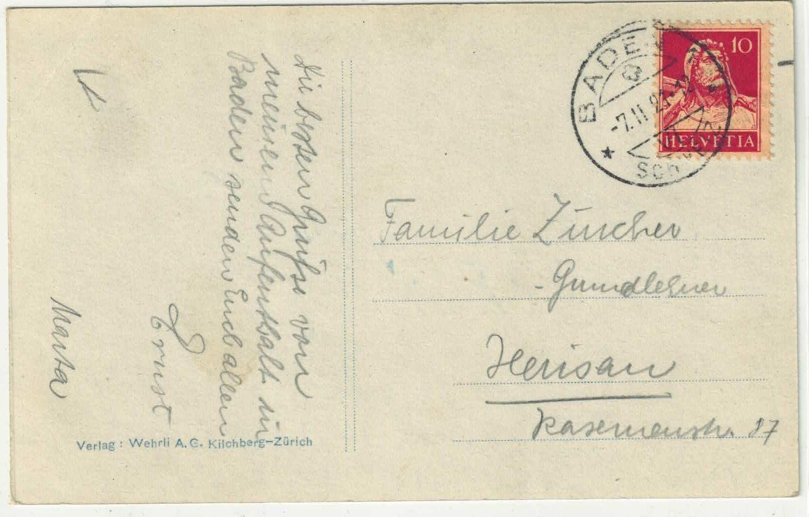 Cartoline postali: Baden - Stadtpartie – Difettoso da Ettingen venduto da Kartenplanet 1