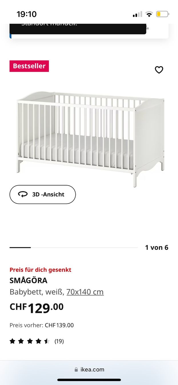 Ikea Letti: Kinderbett NEU – Nuovo (secondo la descrizione) da Zürich venduto da Alina1206