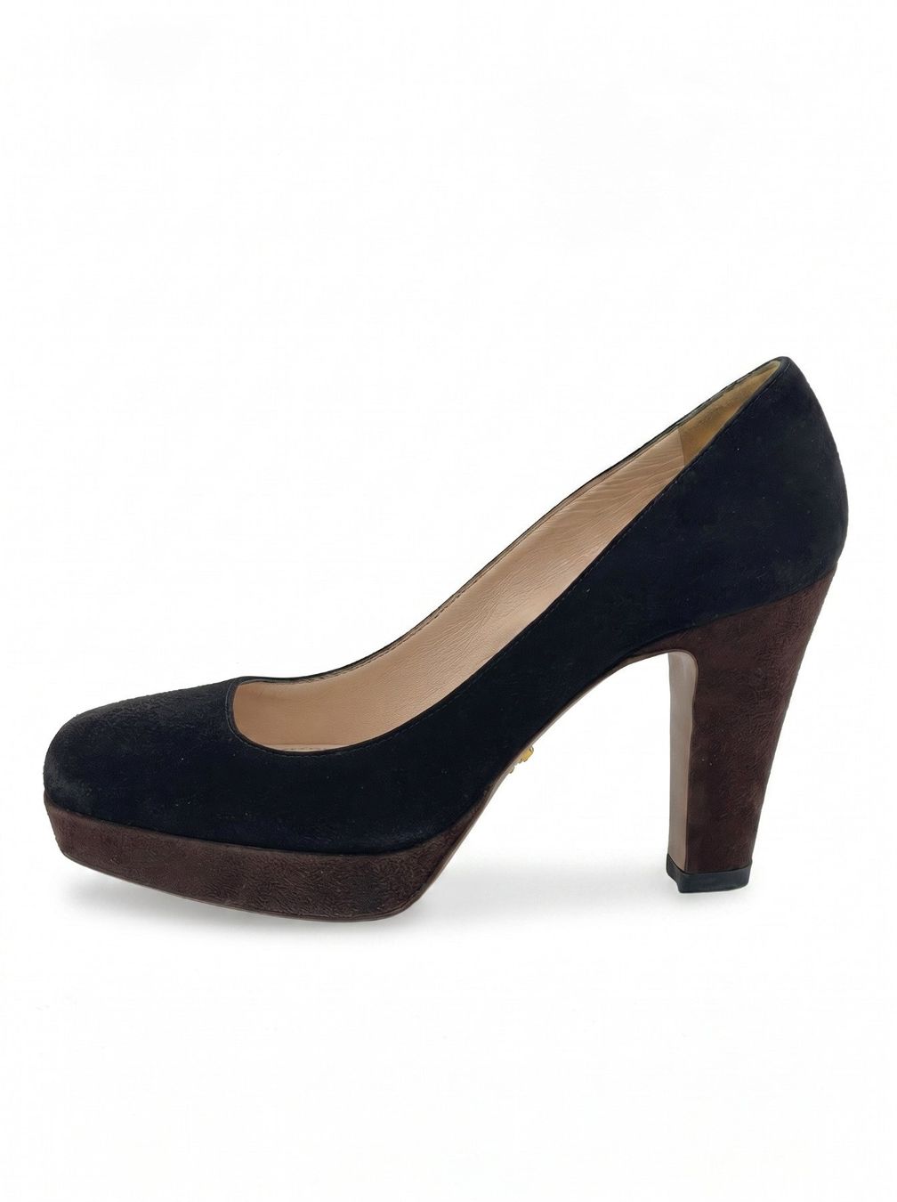 Prada Scarpe da donna: Prada Suede Platform Plateau Pump EU 36.5 Mehrfarbig – Usato da Zürich venduto da shoe_shop