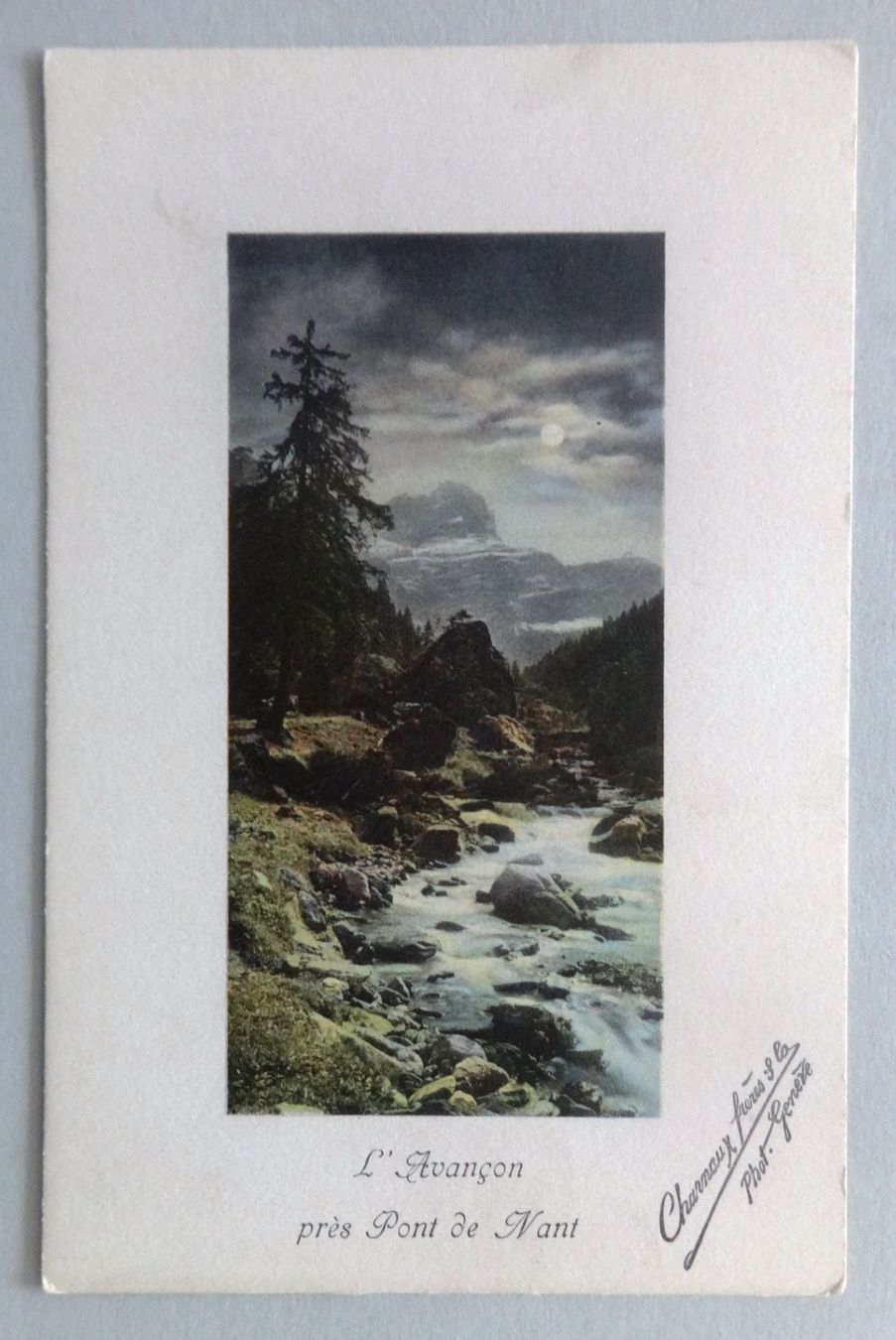 Cartoline postali: L' Avançon Près Pont de Nant – Difettoso da Fétigny venduto da Billy2miny