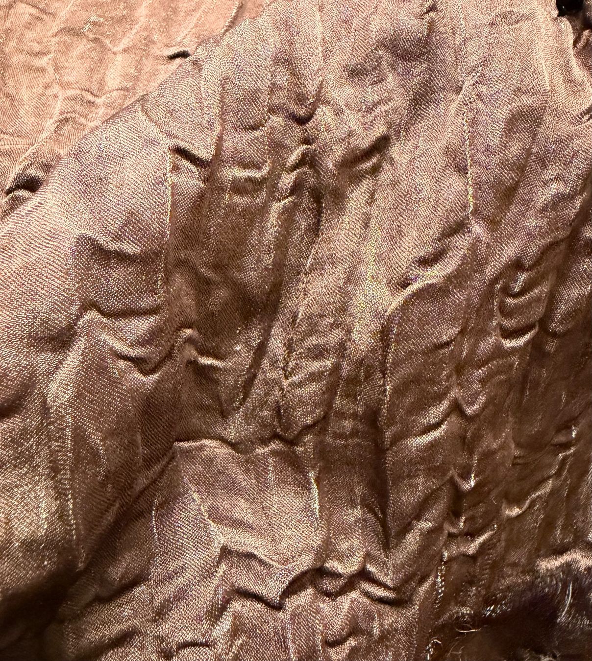 Stoffe: Mischgewebe, Farbe dunkelbraun/gold, B 75 cm – Neu (gemäss Beschreibung) aus Schwerzenbach von einblick 2