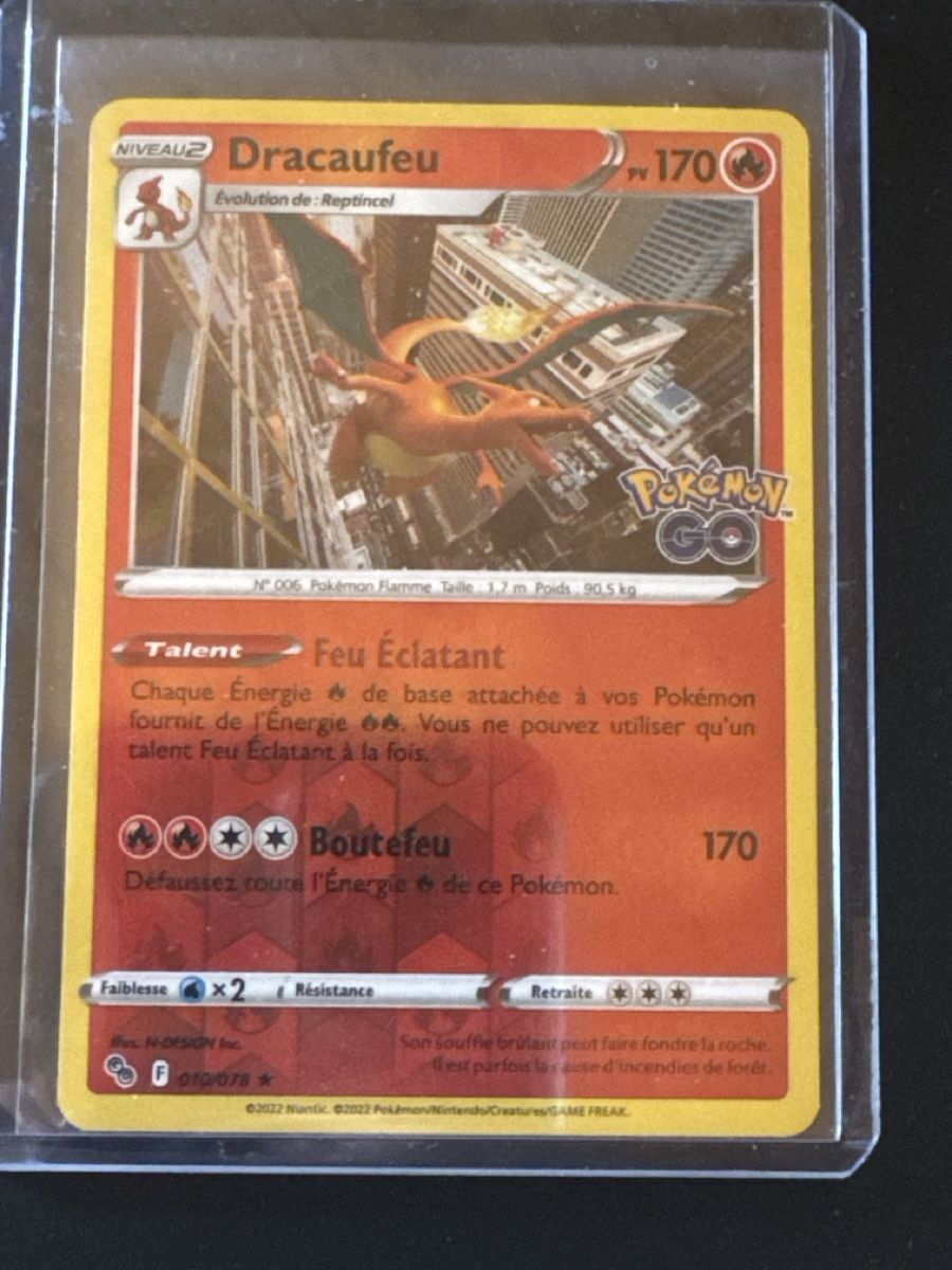 Pokémon Carte collezionabili: Carte Pokémon Dracaufeu Feu Éclatant Reverse 010/078 – Usato da La Croix (Lutry) venduto da gabe-ju