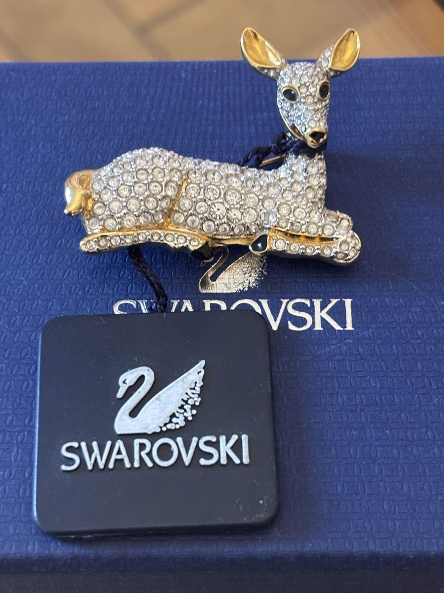 Swarovski Spille & Fermagli: Broche Swarovski - Faon couché neuf – Nuovo e nell'imballaggio originale da Genève venduto da ati_tj8f 6