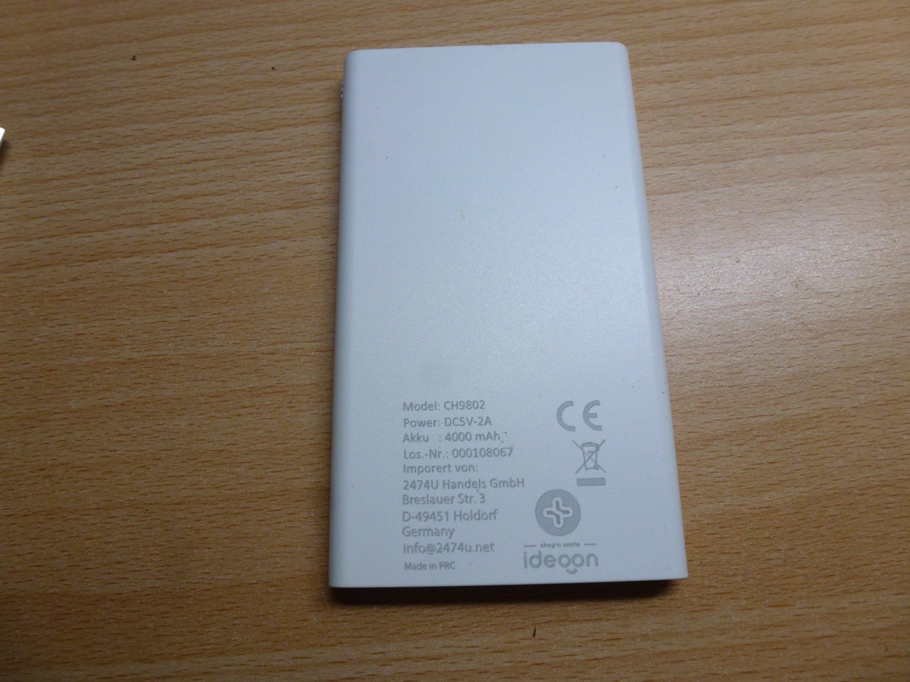 Caricabatterie: USB-C Powerbank  4000mAh – Nuovo (secondo la descrizione) da Hombrechtikon venduto da Maloev17 1