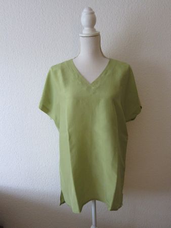 Bluse kurzarm, Bagutta, Seide, Peridotgrün