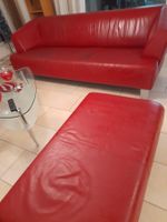 Rolf Benz 3-er Sofa mit Hocker