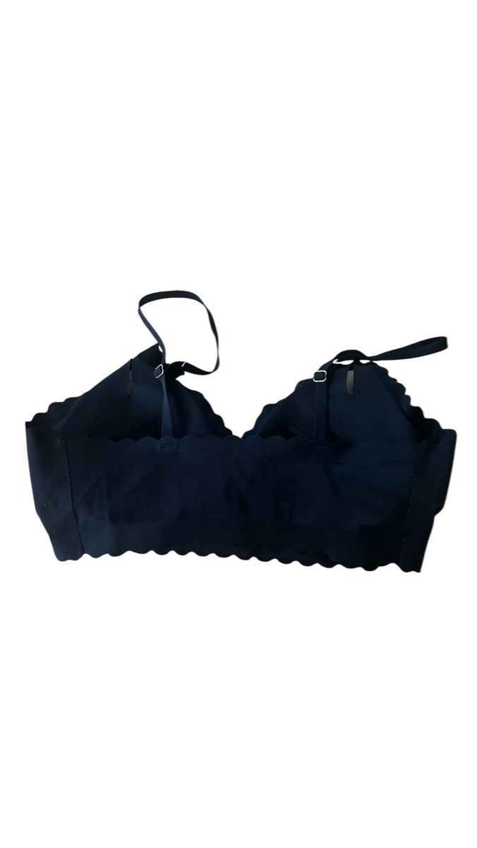 Altra biancheria intima: Schwarzer Bralette-Top mit Zickzack-Rand, Grösse L – Nuovo (secondo la descrizione) da Suhr venduto da Checkitout 1