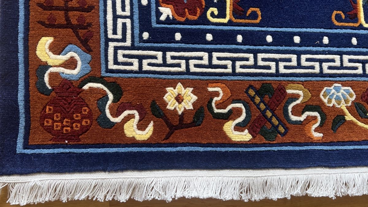 Tappeti: Handgeknüpfter schöner blauer Teppich – Nuovo e nell'imballaggio originale da Wallisellen venduto da tamang_teppiche 3