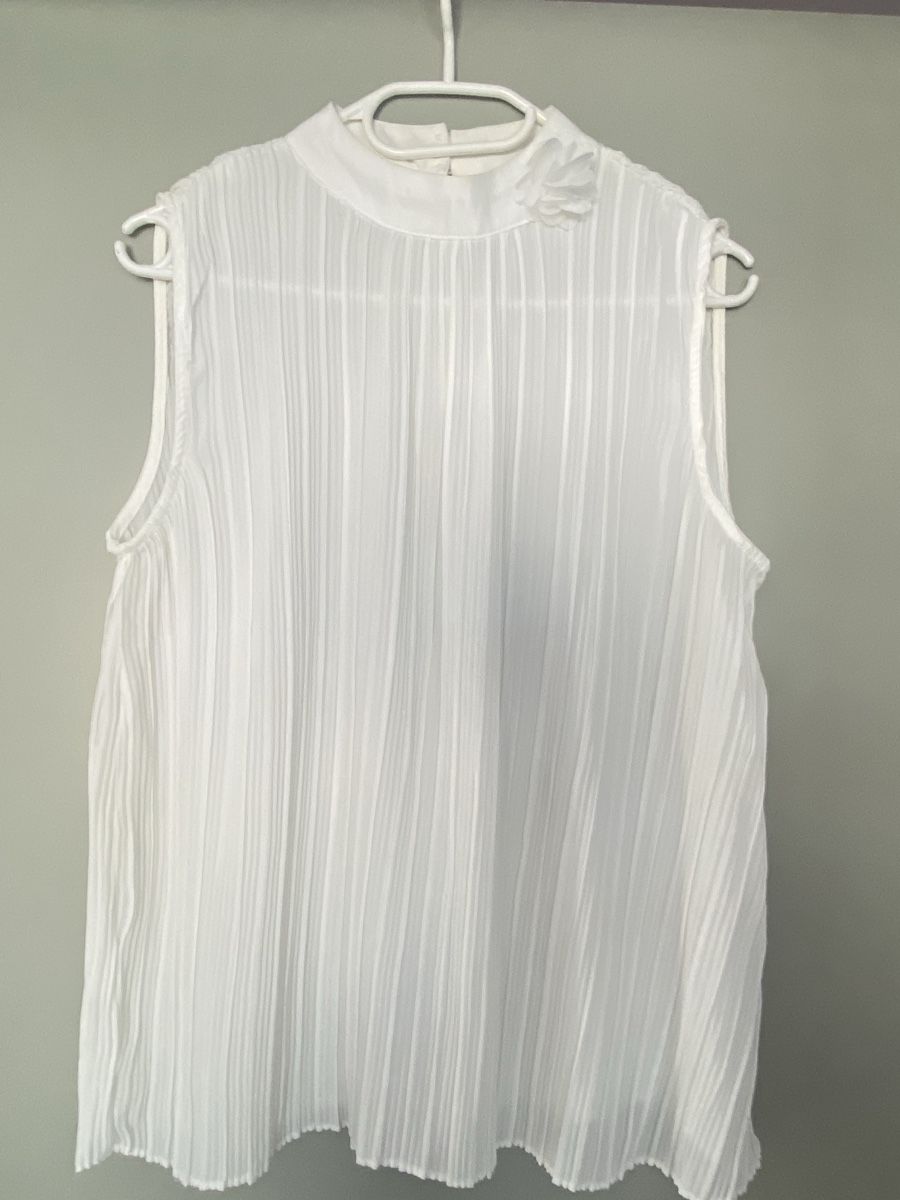Blusen: Bluse Plissee weiss neu Gr 40 – Neu (gemäss Beschreibung) aus Brugg AG von Honeybee6