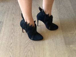 Christian Louboutin Stiefeletten, Schwarz, Grösse 38