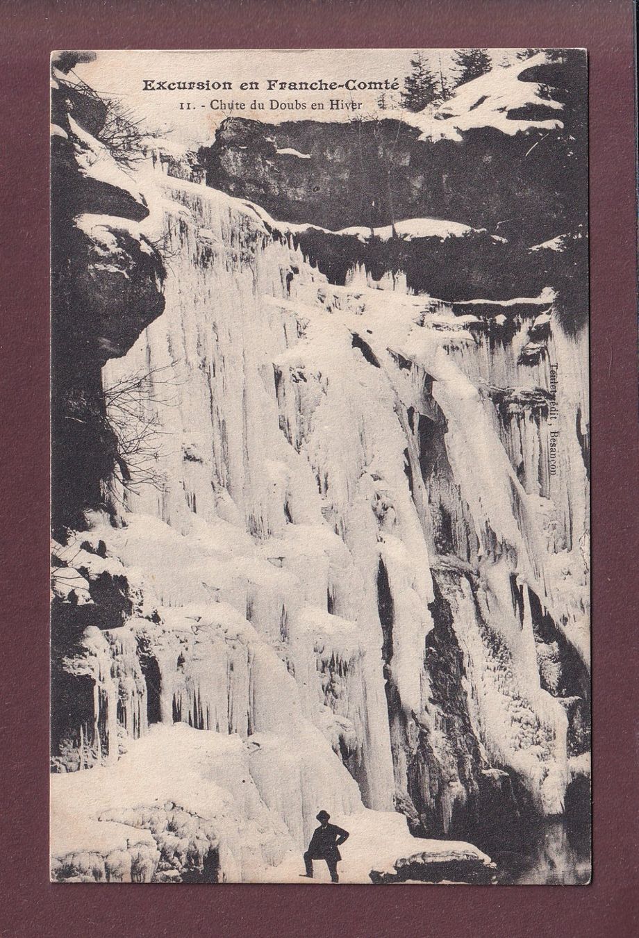 Cartoline postali: Chute du DOUBS en hiver – Usato da Pully venduto da nicecards