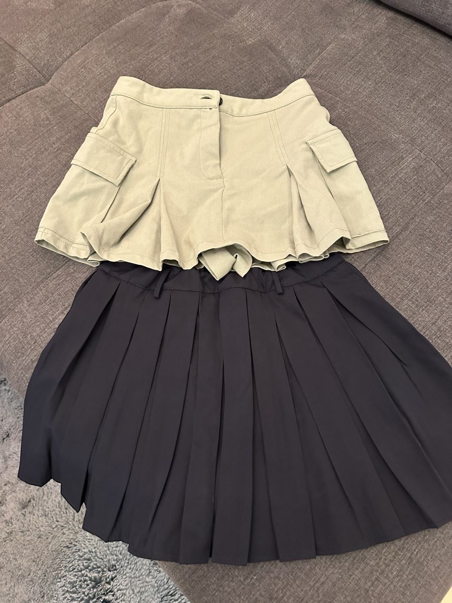 Röcke: Rock-Set: Sommerröcke, Mini, Gr. S, Khaki & Navy, – Gebraucht aus Schöfflisdorf von Katrins02