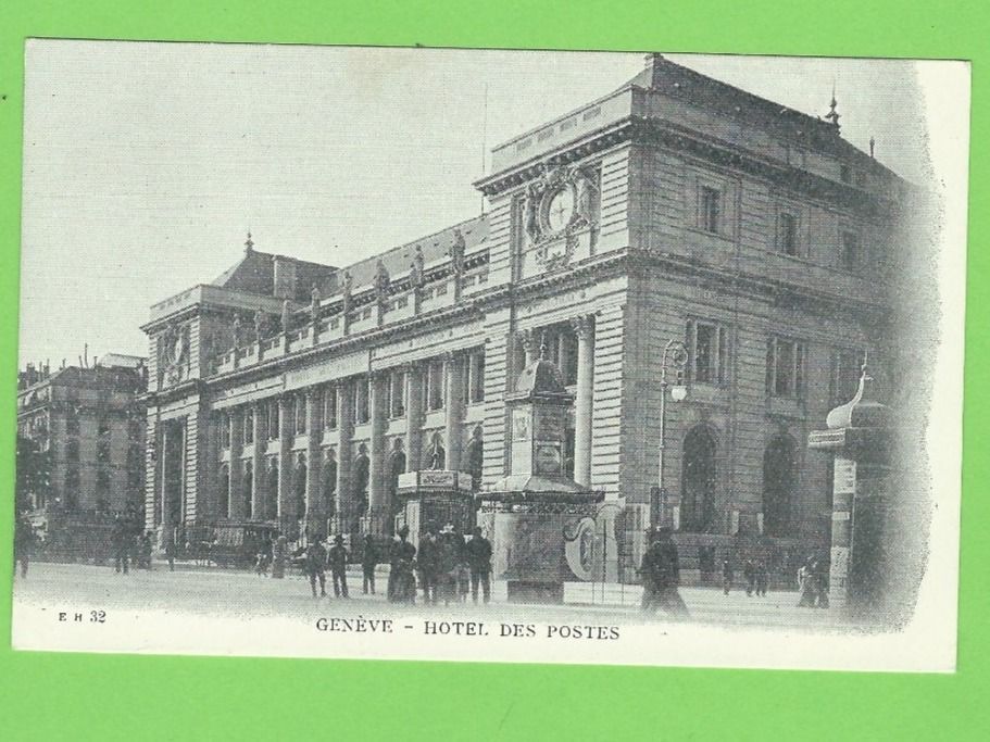 Ansichtskarten: Genève - Hotel des Postes – Gebraucht aus Zürich von t24_de
