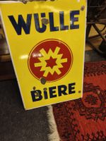 Altes Blechschild Wulle mit Gebrauchsspuren