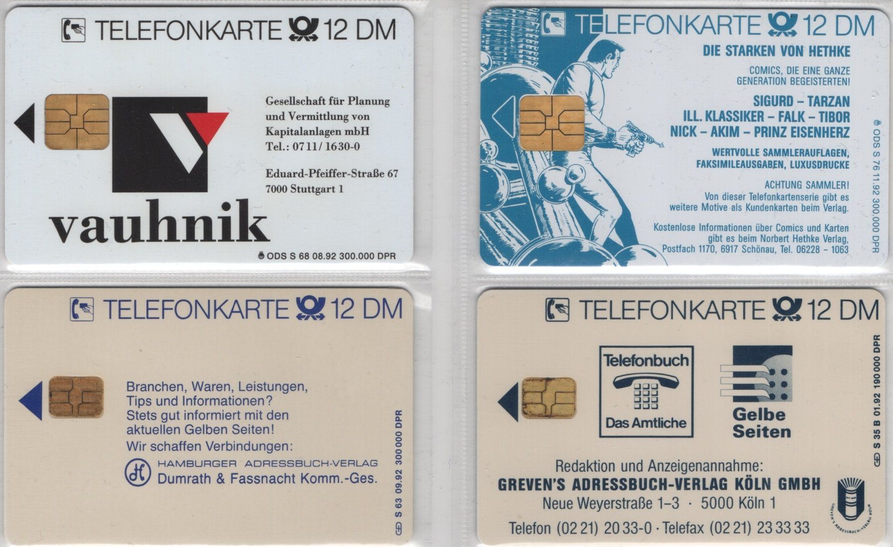 Schede telefoniche: 4 volle deutsche Telefonkarten der S-Serie – Nuovo (secondo la descrizione) da Eglisau venduto da Chperfins 1
